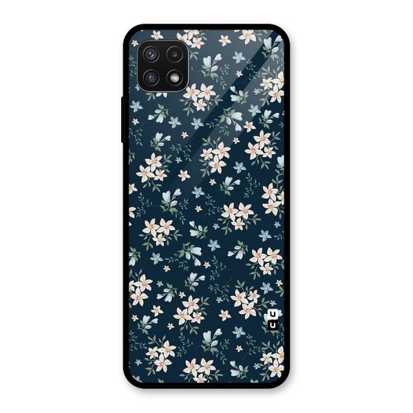 Aesthetic Bloom Glass Back Case for Galaxy A22 5G