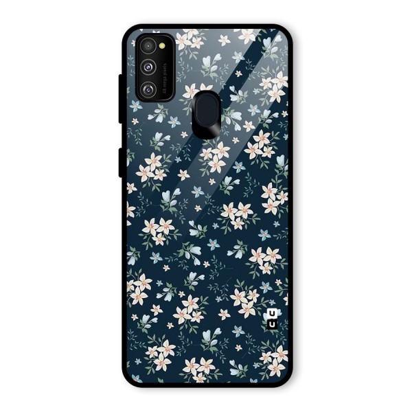 Aesthetic Bloom Glass Back Case for Galaxy M30s