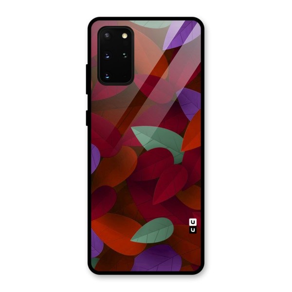 Aesthetic Colorful Leaves Glass Back Case for Galaxy S20 Plus