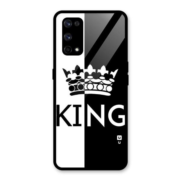 Aesthetic Crown King Glass Back Case for Realme X7 Pro