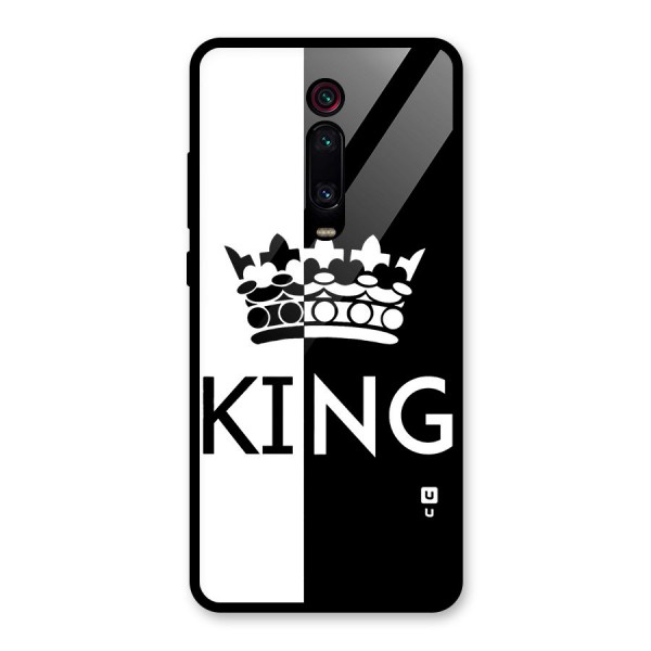 Aesthetic Crown King Glass Back Case for Redmi K20 Pro