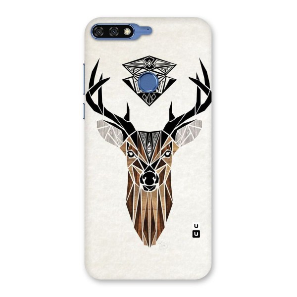 Aesthetic Deer Design Back Case for Honor 7C