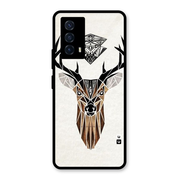 Aesthetic Deer Design Glass Back Case for Vivo iQOO Z5