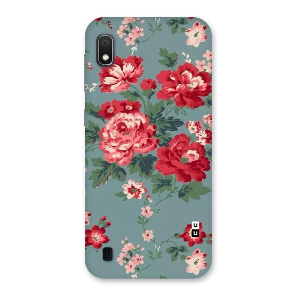 Aesthetic Floral Red Back Case for Galaxy A10