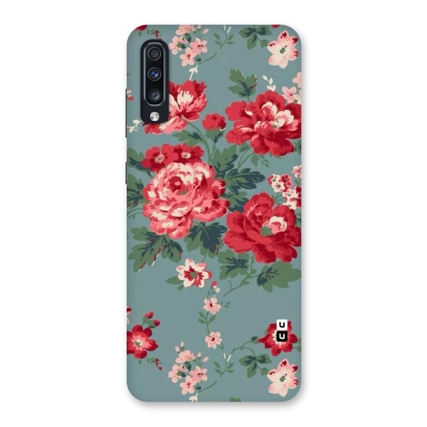 Aesthetic Floral Red Back Case for Galaxy A70