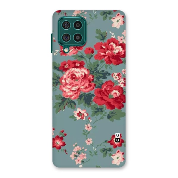 Aesthetic Floral Red Back Case for Galaxy F62