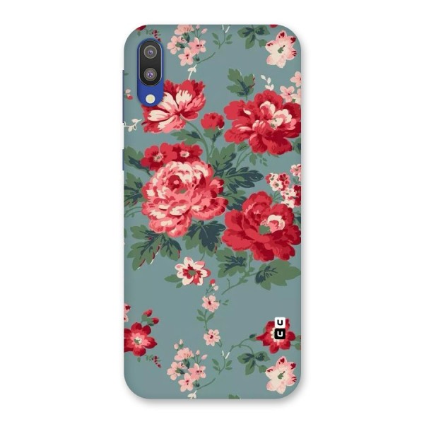 Aesthetic Floral Red Back Case for Galaxy M10