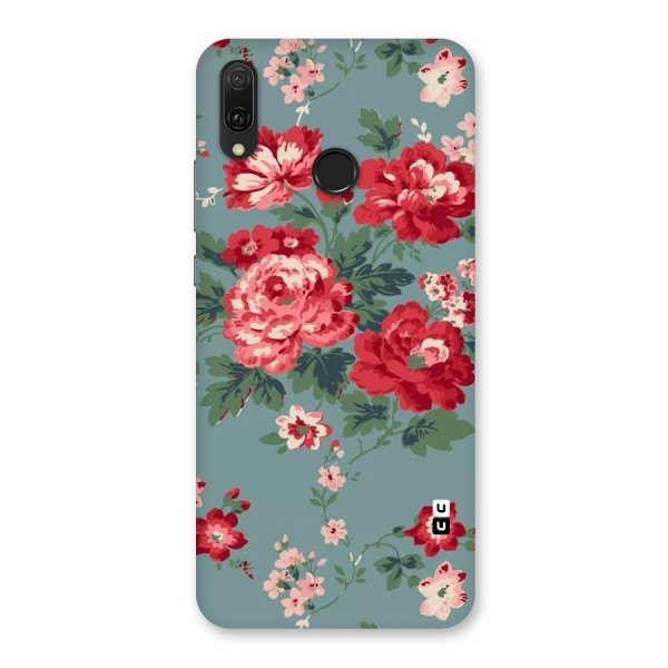Aesthetic Floral Red Back Case for Huawei Y9 (2019)