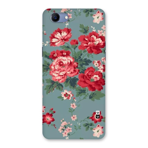 Aesthetic Floral Red Back Case for Oppo Realme 1