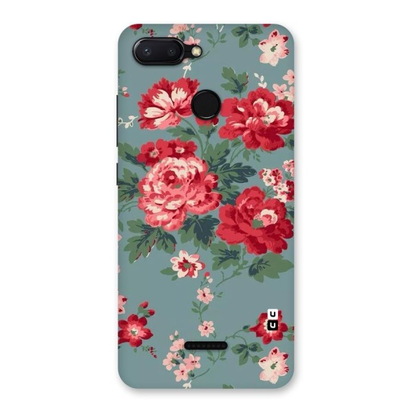 Aesthetic Floral Red Back Case for Redmi 6
