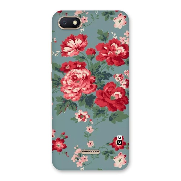 Aesthetic Floral Red Back Case for Redmi 6A