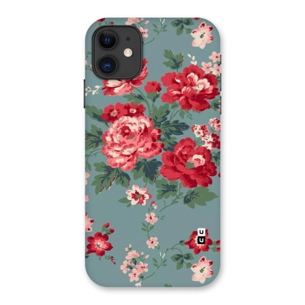 Aesthetic Floral Red Back Case for iPhone 11