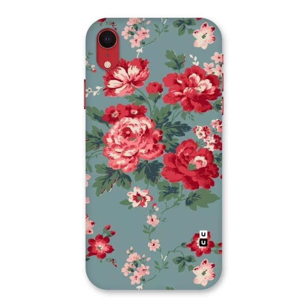 Aesthetic Floral Red Back Case for iPhone XR