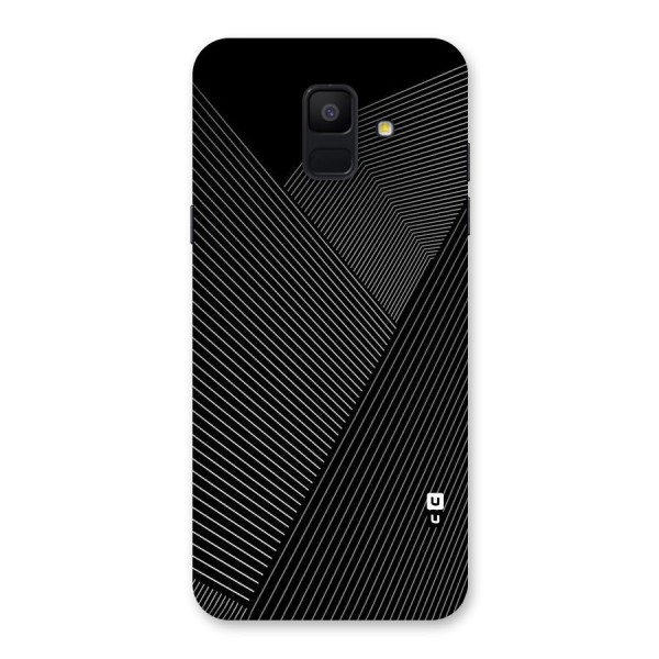 Aesthetic White Stripes Back Case for Galaxy A6 (2018)