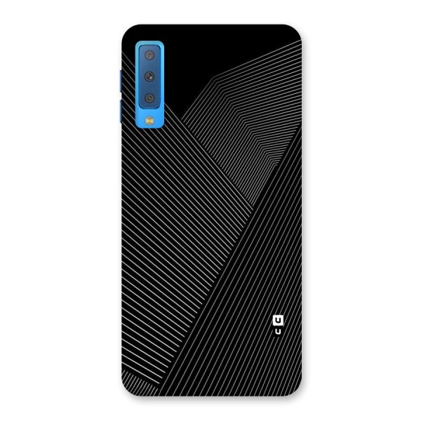 Aesthetic White Stripes Back Case for Galaxy A7 (2018)