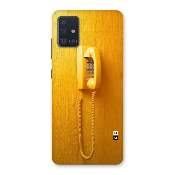 Aesthetic Yellow Telephone Back Case for Galaxy A51
