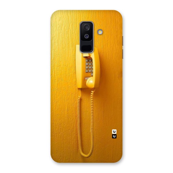 Aesthetic Yellow Telephone Back Case for Galaxy A6 Plus