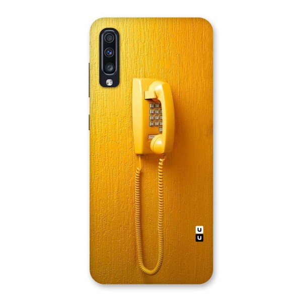 Aesthetic Yellow Telephone Back Case for Galaxy A70