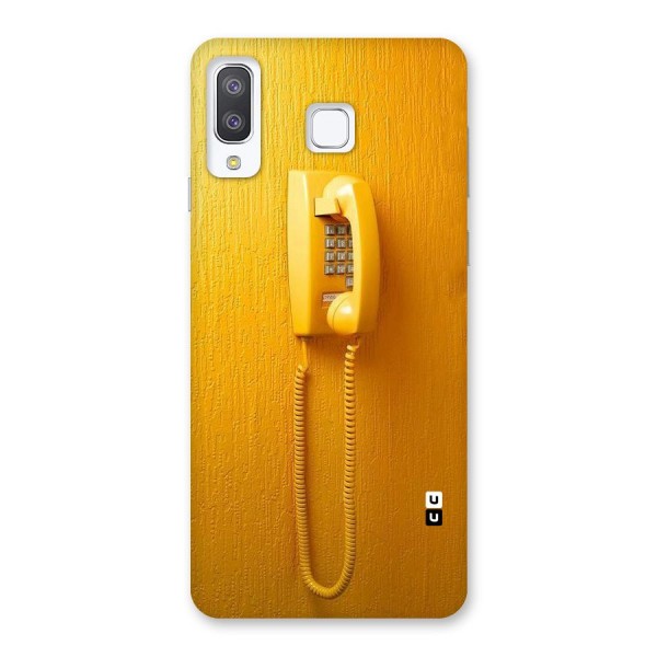 Aesthetic Yellow Telephone Back Case for Galaxy A8 Star