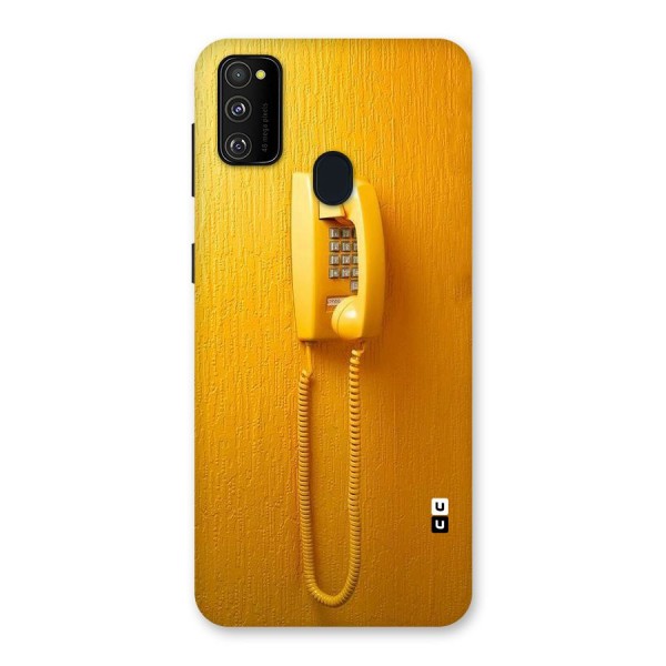 Aesthetic Yellow Telephone Back Case for Galaxy M30s