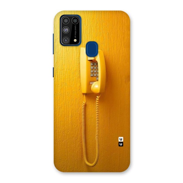 Aesthetic Yellow Telephone Back Case for Galaxy M31