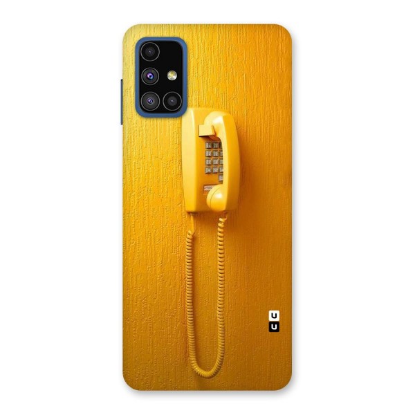 Aesthetic Yellow Telephone Back Case for Galaxy M51