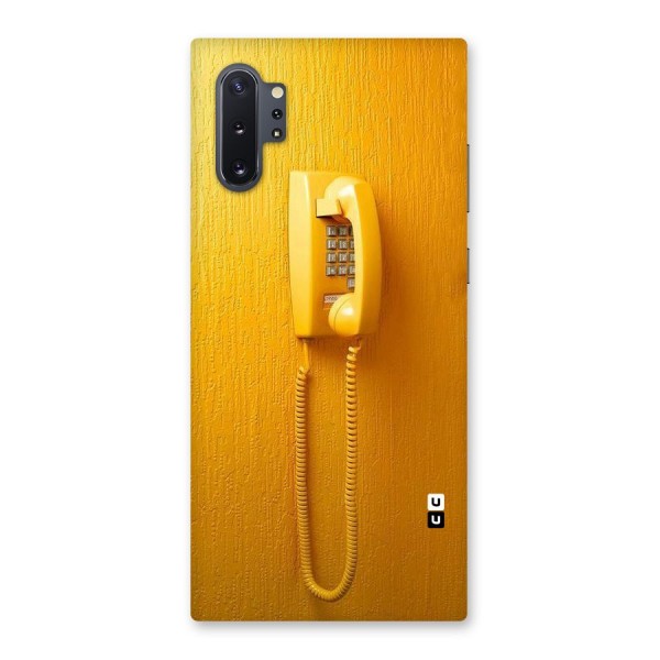 Aesthetic Yellow Telephone Back Case for Galaxy Note 10 Plus