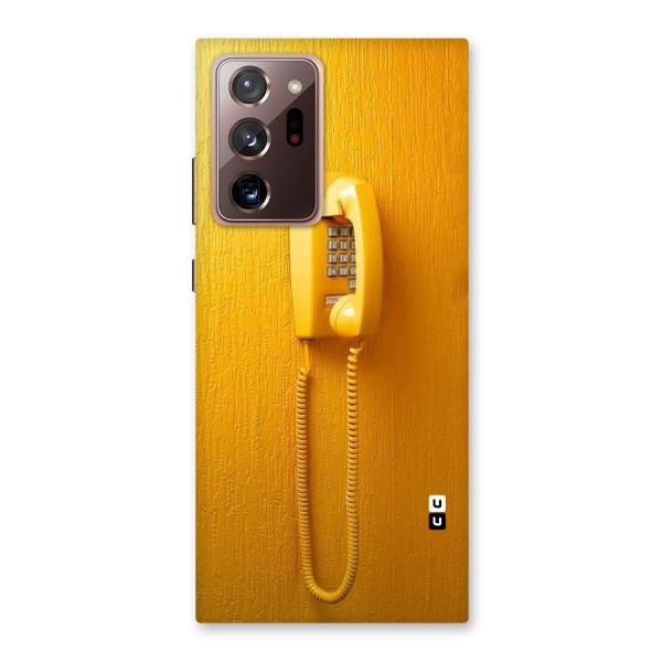 Aesthetic Yellow Telephone Back Case for Galaxy Note 20 Ultra