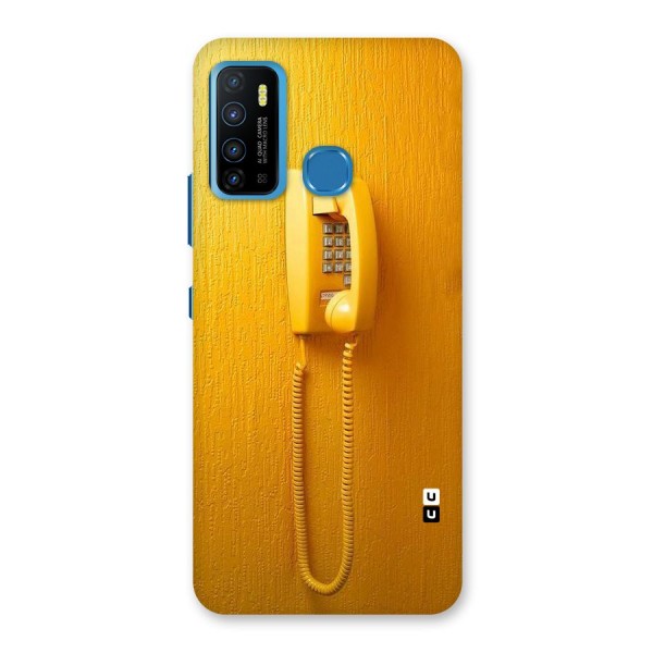 Aesthetic Yellow Telephone Back Case for Infinix Hot 9