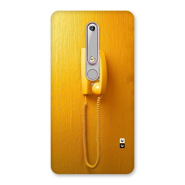 Aesthetic Yellow Telephone Back Case for Nokia 6.1
