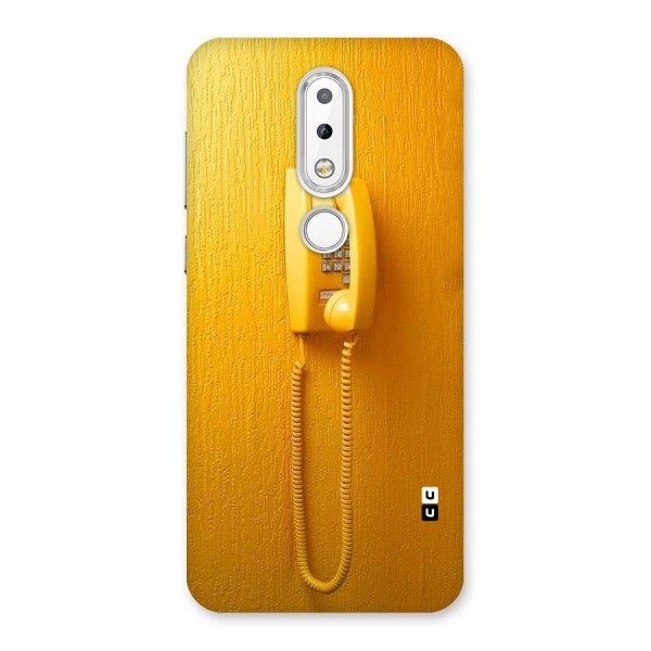 Aesthetic Yellow Telephone Back Case for Nokia 6.1 Plus