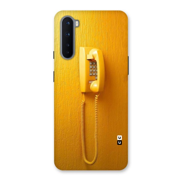 Aesthetic Yellow Telephone Back Case for OnePlus Nord