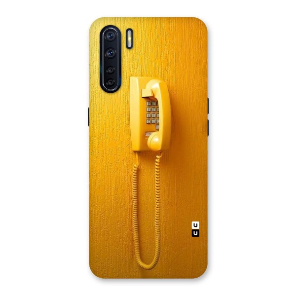 Aesthetic Yellow Telephone Back Case for Oppo F15