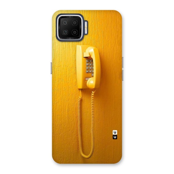Aesthetic Yellow Telephone Back Case for Oppo F17