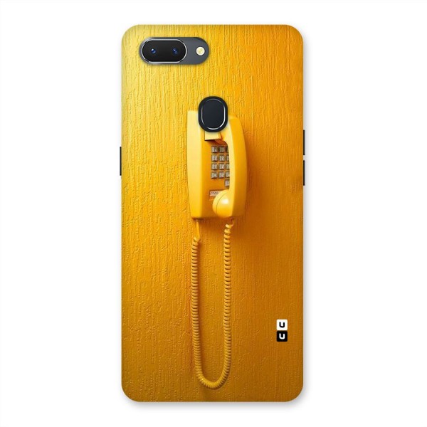 Aesthetic Yellow Telephone Back Case for Oppo Realme 2