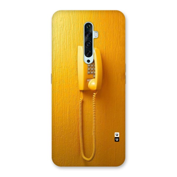 Aesthetic Yellow Telephone Back Case for Oppo Reno2 Z