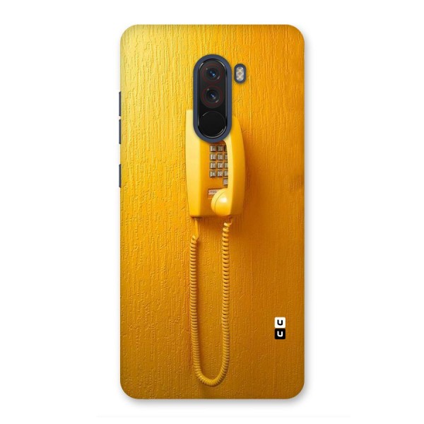 Aesthetic Yellow Telephone Back Case for Poco F1