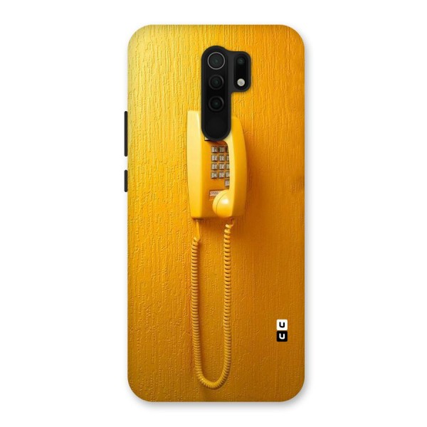 Aesthetic Yellow Telephone Back Case for Poco M2