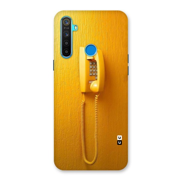 Aesthetic Yellow Telephone Back Case for Realme 5s