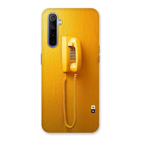 Aesthetic Yellow Telephone Back Case for Realme 6