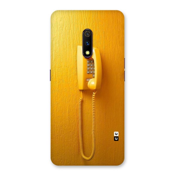 Aesthetic Yellow Telephone Back Case for Realme X