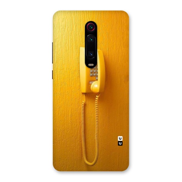 Aesthetic Yellow Telephone Back Case for Redmi K20 Pro