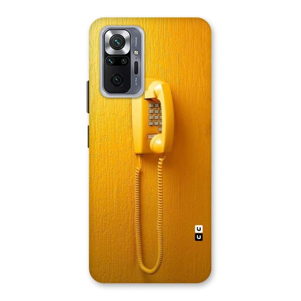 Aesthetic Yellow Telephone Back Case for Redmi Note 10 Pro Max