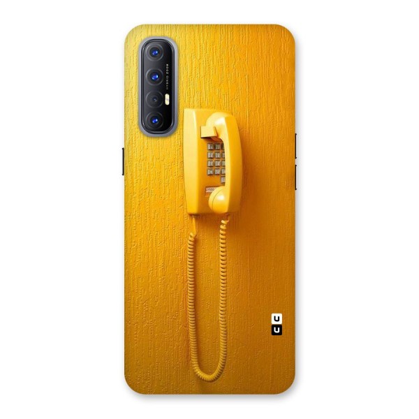 Aesthetic Yellow Telephone Back Case for Reno3 Pro