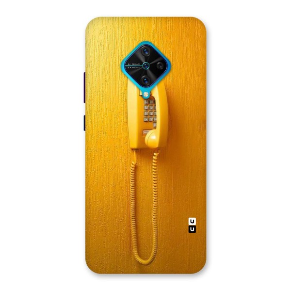 Aesthetic Yellow Telephone Back Case for Vivo S1 Pro