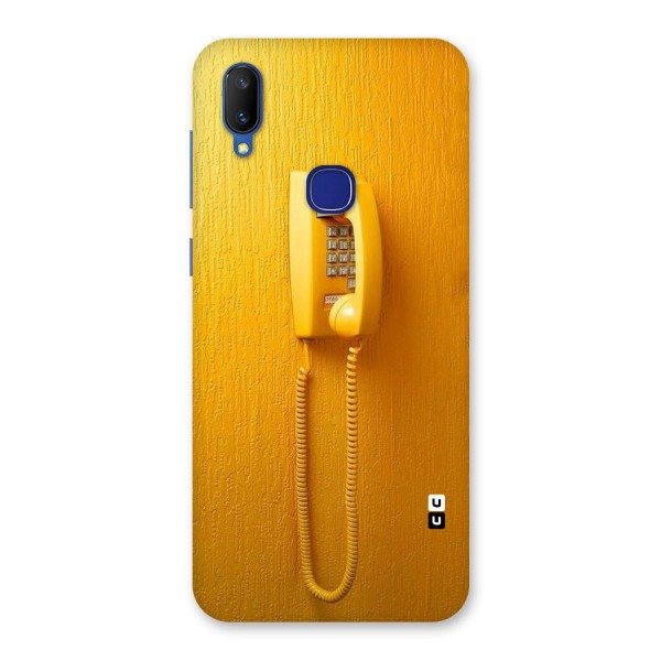 Aesthetic Yellow Telephone Back Case for Vivo V11
