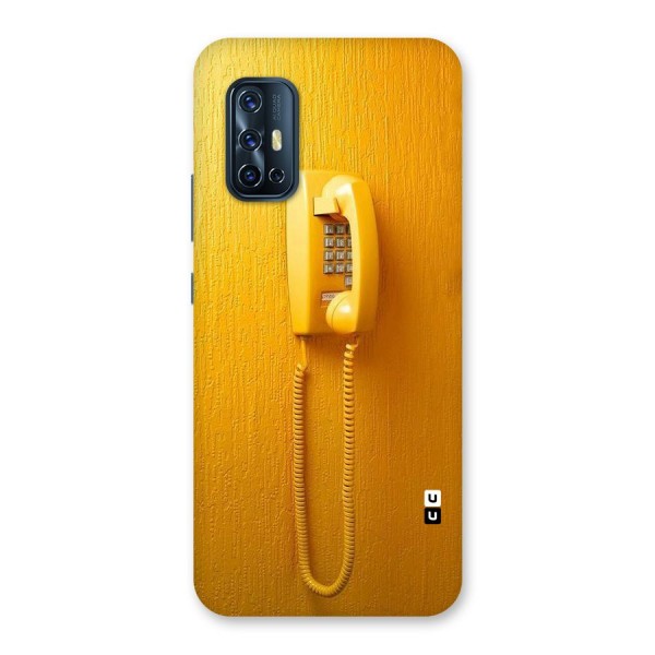 Aesthetic Yellow Telephone Back Case for Vivo V17