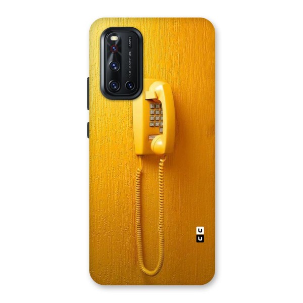Aesthetic Yellow Telephone Back Case for Vivo V19