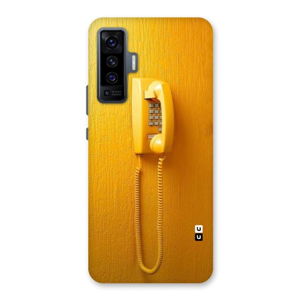 Aesthetic Yellow Telephone Back Case for Vivo X50