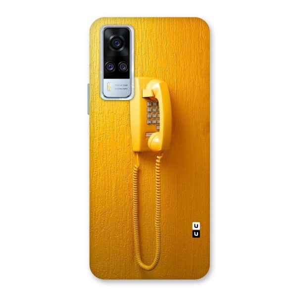Aesthetic Yellow Telephone Back Case for Vivo Y51
